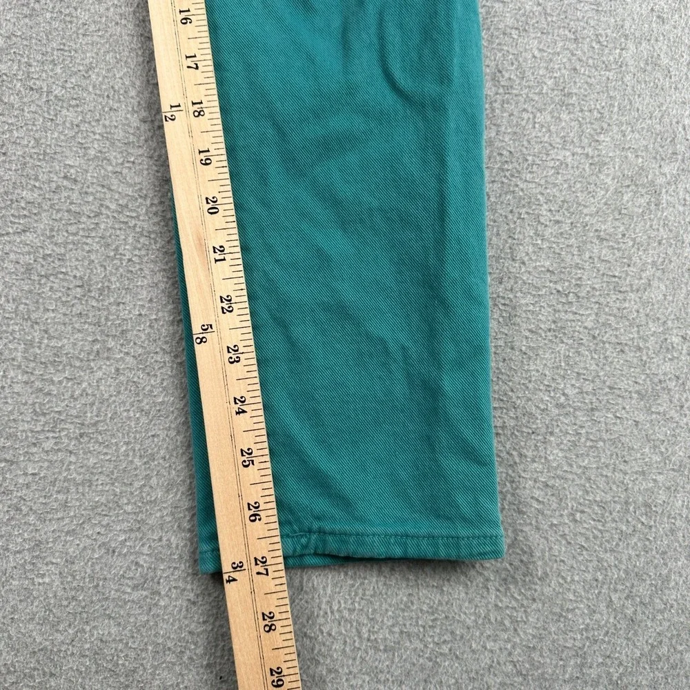 J.Crew Jeans Womens 29 Teal Toothpick Ankle Skinny Stretch Denim Pants